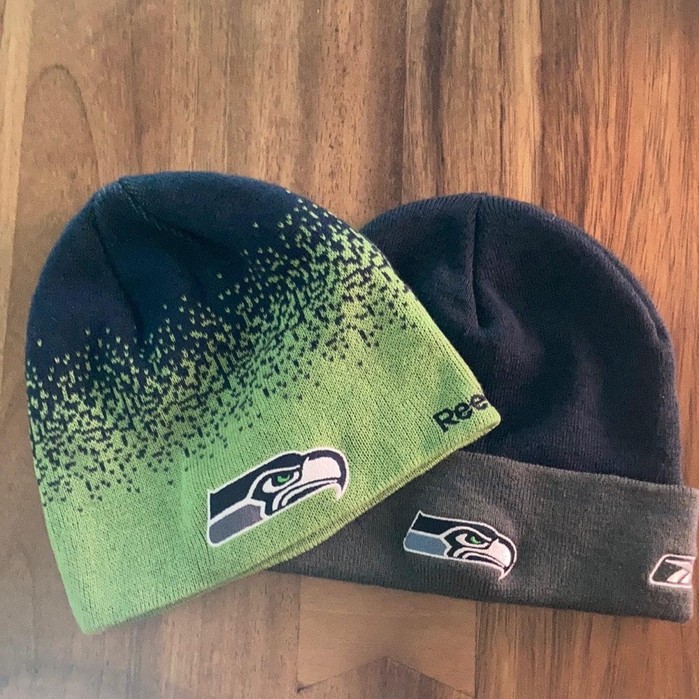 EUC Bundle of Seahawks Knit Beanies